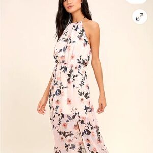 ALI & JAY Asymmetrical Floral Dress - Pink and Blue